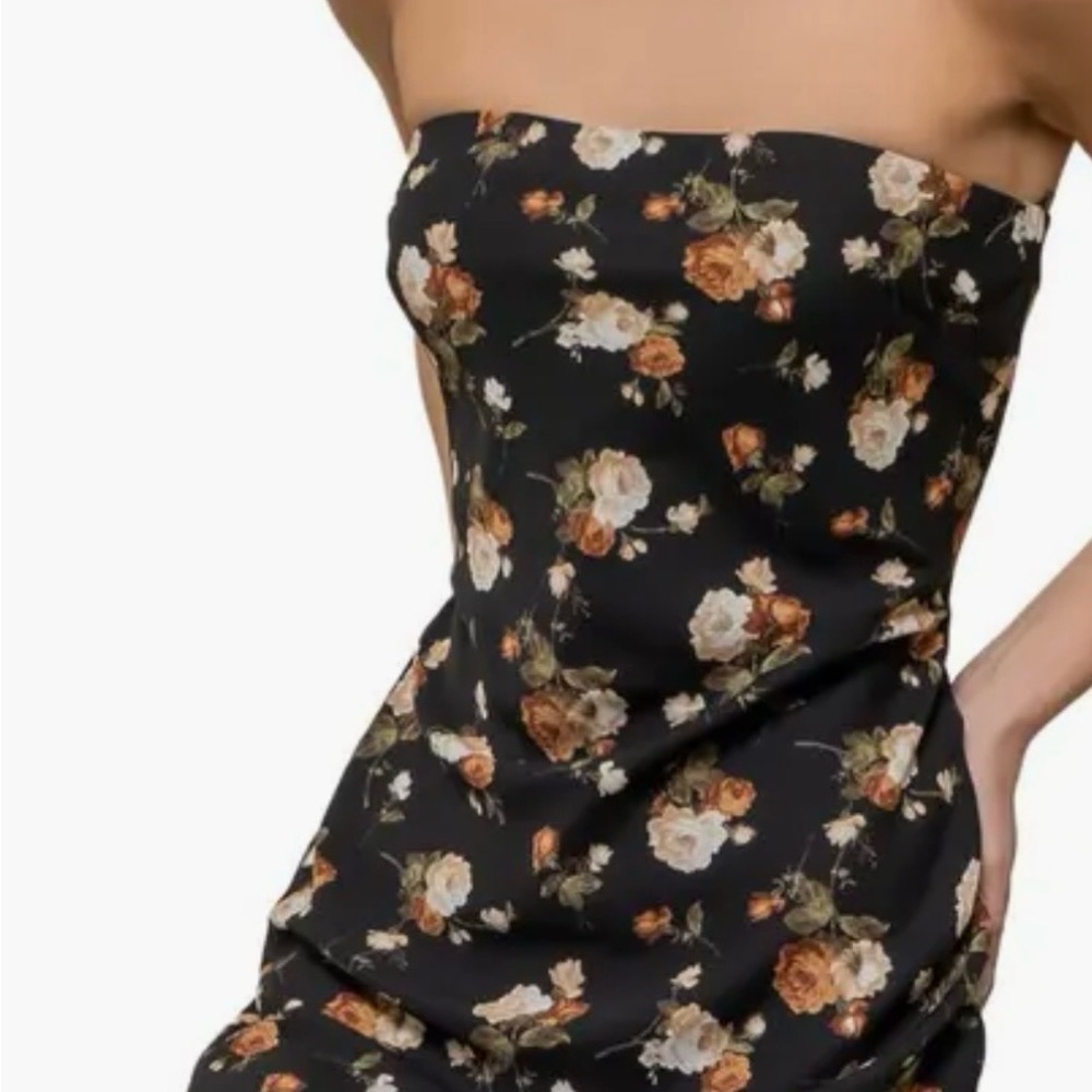 Floral Black Maxi Skirt - Picture 3 of 6